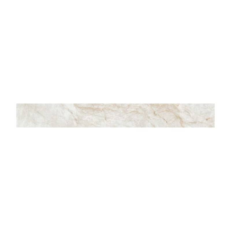 Galleria White 3x24 Semi-Polished Porcelain Bullnose Tile Trim - 3 x 24 - 1-Piece