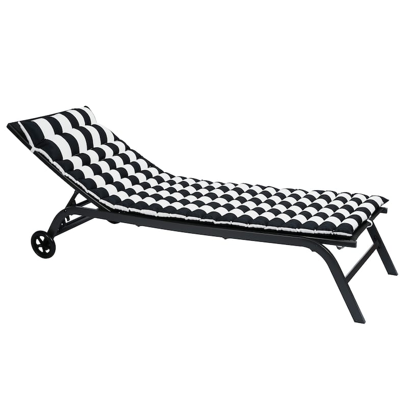 GDFStudio Arth Outdoor Chaise Lounge Cushion (Set of 2),ONLY CUSHIONS