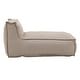 preview thumbnail 8 of 10, Roomfitters Ramona Outdoor Bean Bag Lounge Chair with Water Resistant Fabric, Beige