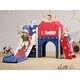 preview thumbnail 13 of 16, Toddler Slide, 7 in 1 Kids Indoor Slide for Toddler 1-3, Indoor Outdoor Baby Toddler Slide Playset Playground Blue&red