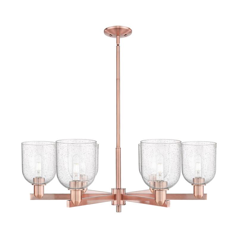 Innovations Lighting Endless Possibilities Arcadia - Bella - 6 Light 35" Stem Hung Chandelier - Antique Copper/Seedy