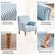 preview thumbnail 20 of 49, Rolled Armchair Accent Chair Set of 2 Blue/ Grey/ Brown