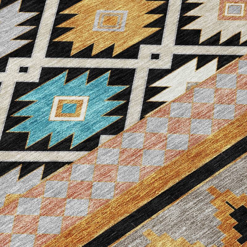 Machine Washable Indoor/ Outdoor Global Clemente Chantille Rug