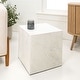 preview thumbnail 17 of 32, Felix Minimalist Marble Cube End Table, Stone Square Block Side Table, Solid Living Room Accent Pedestal