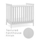 preview thumbnail 10 of 10, Middleton Mini Crib with 2.75-Inch Mattress, Greenguard Gold Certified, Textured Limestone