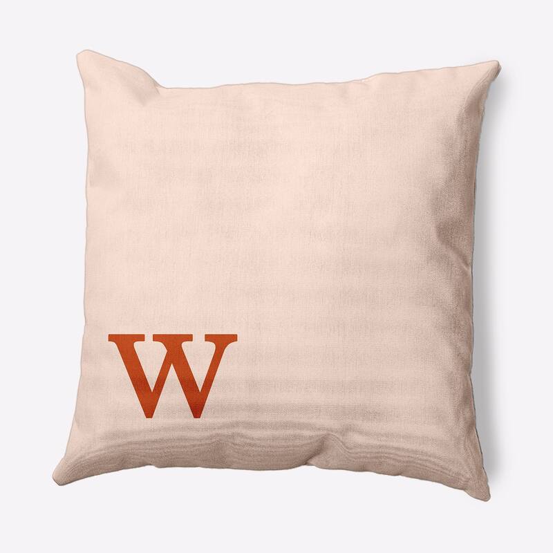 Modern Monogram Decorative Throw Pillow - 20" x 20" - w