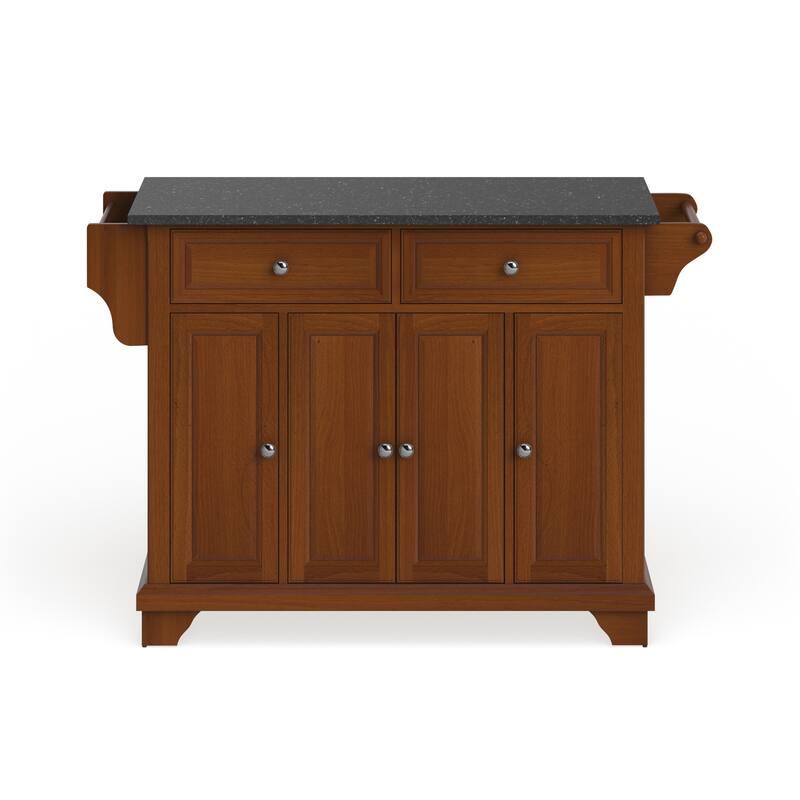 Crosley Lafayette Granite Top Full Size Kitchen Island/Cart - 18"d x 51.5"w x 36"h