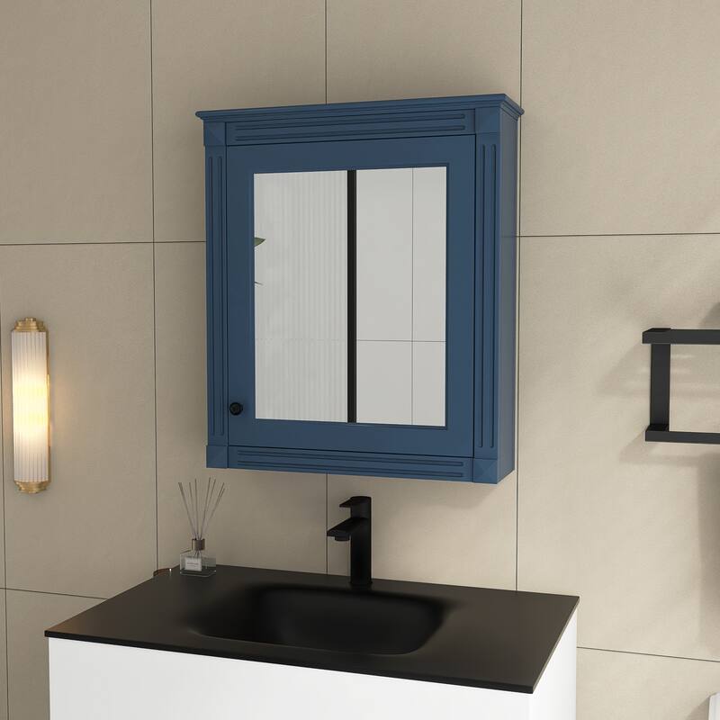 24'' x 27'' Wall Mounted Medicine Cabinet with Height Adjustable Shelf