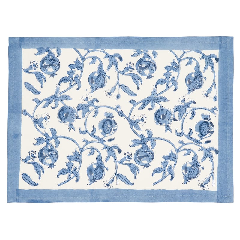 Couleur Nature Granada Mats - Set of 6 - Cornflower Blue