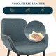 preview thumbnail 30 of 85, Markley Modern Leather Upholstered Dining Side Chairs with Black Iron Legs Accent Armchair for Home Kitchen Set of 4