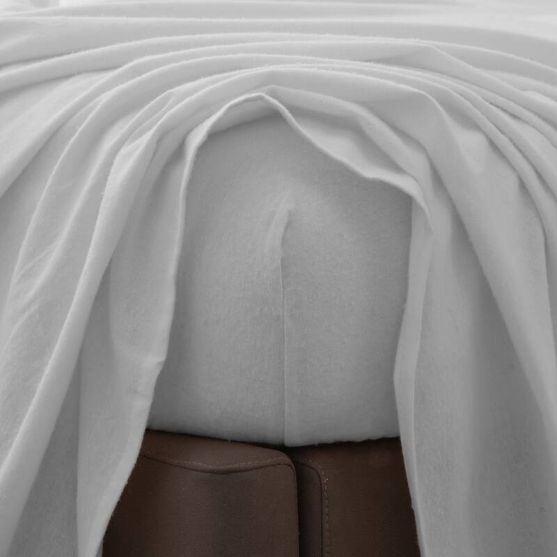 Ultra Soft 100% Turkish Cotton Flannel Double Brushed Solid Sheet Set