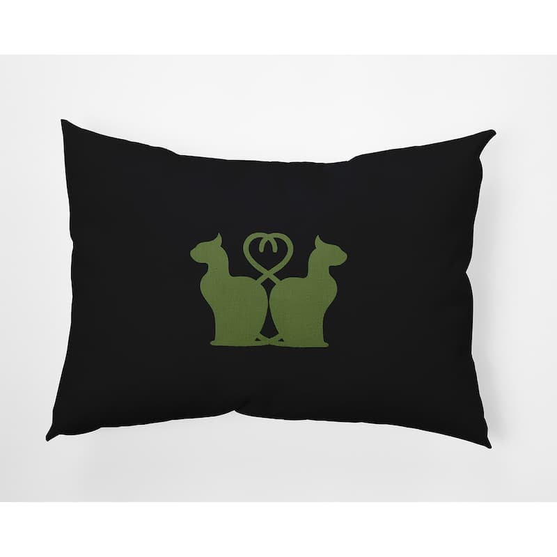 Halloween Cats Accent Pillow - Scallion - 14" x 20"