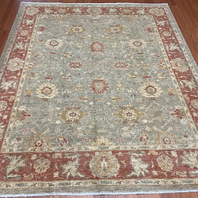 HERAT ORIENTAL Handmade Oushak Wool Rug - 6'10" x 8'5"