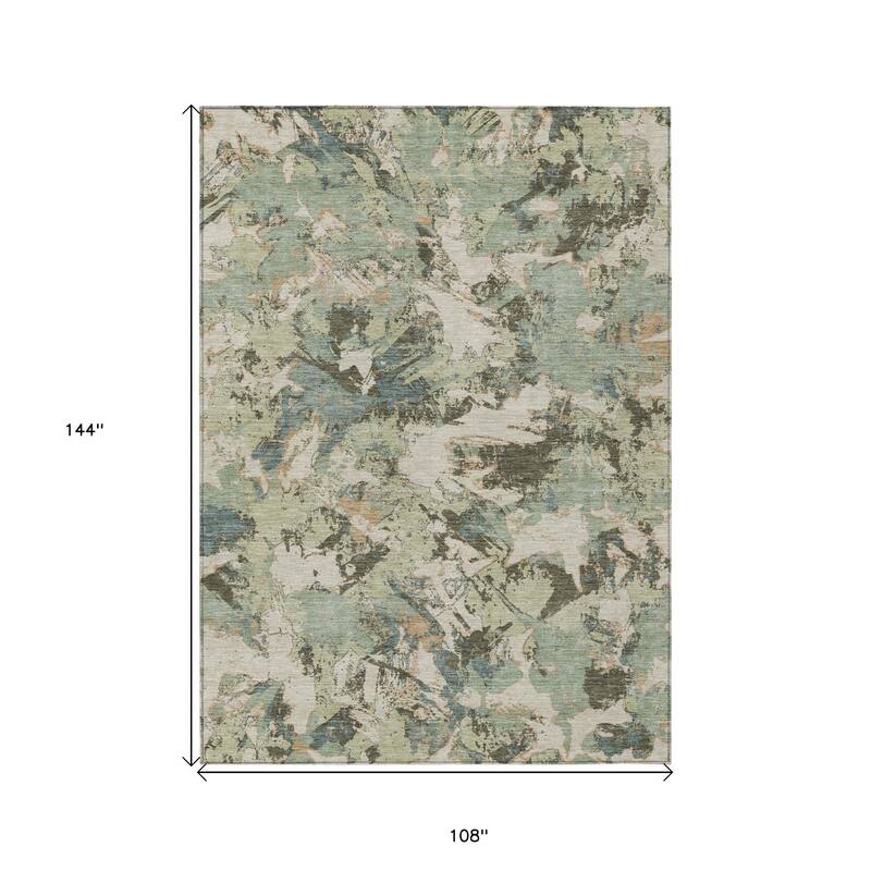 HomeRoots Floral Transitional Rectangle Outdoor Rug