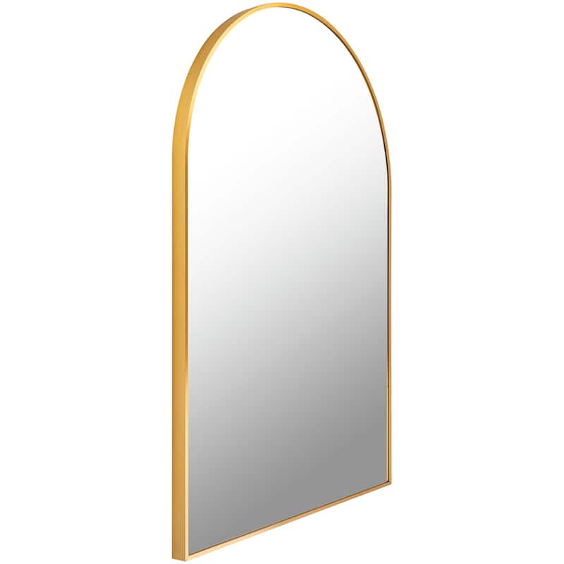 Livabliss Aranya Modern Aluminum Arched Accent Mirror