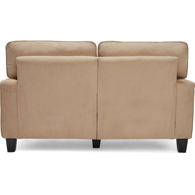 Serta Palisades Upholstered 61" Sofas for Living Room Modern Design Couch, Straight Arms, Tool-Free Assembly