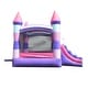 preview thumbnail 3 of 3, Pogo Bounce House Crossover Bounce House with Slide, Deluxe Pink
