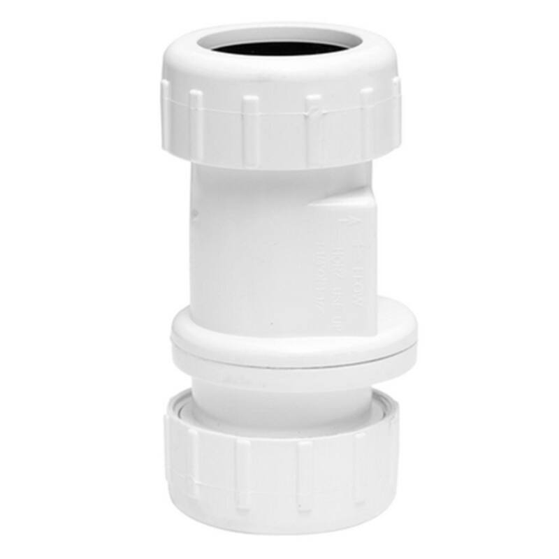 PROFLO 1-1/4" 1-1/2" PVC Sump Check Valve - Natural