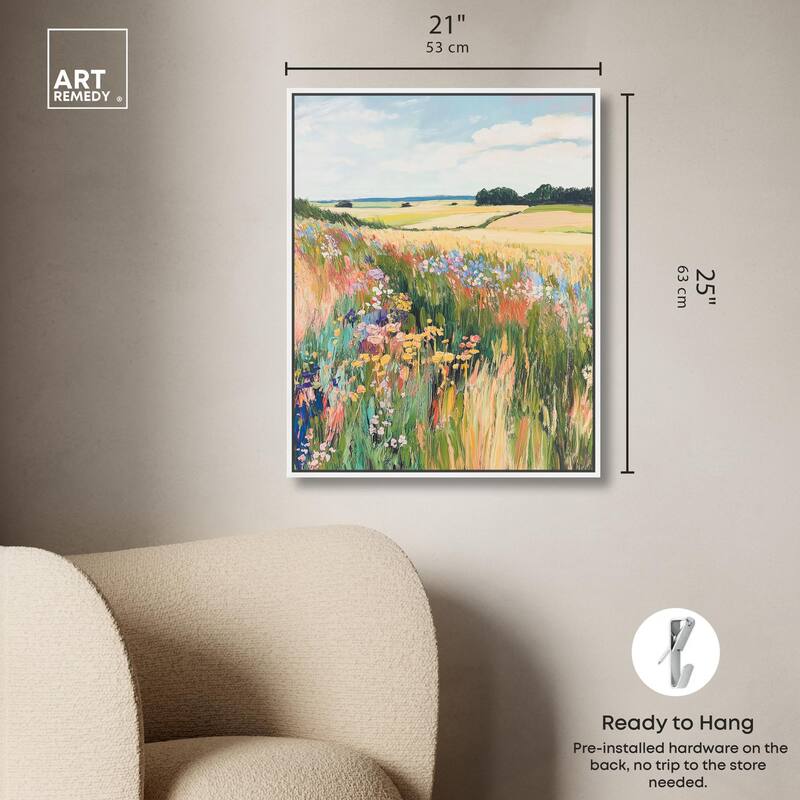 Open Field I Canvas by Art Remedy