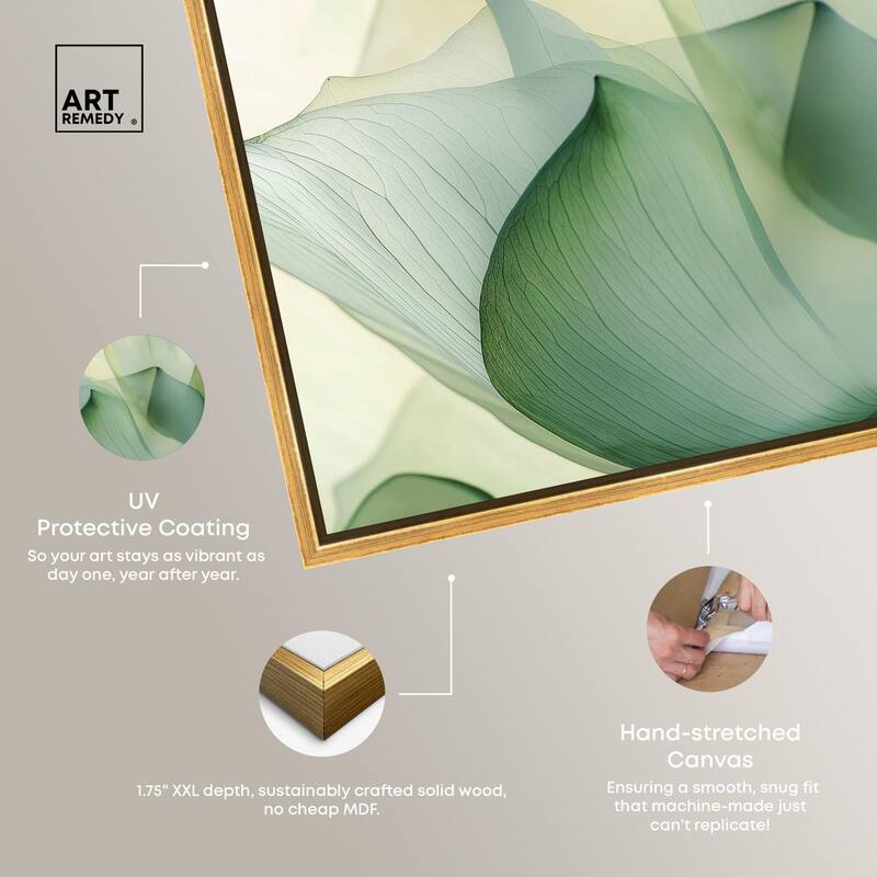 Translucent Floral Layers Canvas by Art Remedy
