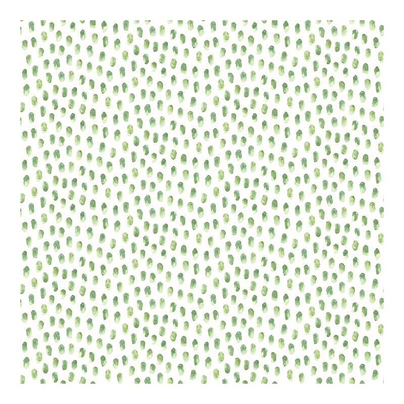 Chesapeake Sand Drips Green Painted Dots Wallpaper - 20.5 x 396 x 0.025