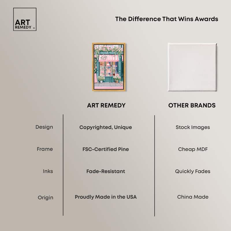 Whimsical Storefront Canvas by Art Remedy
