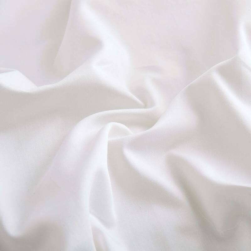 400 Thread Count Organic Cotton Sheet Set, Ultra-Soft & Breathable with Fitted, Flat Sheet & Pillowcases