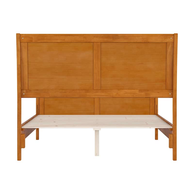 Valencia Solid Wood Low Profile Sleigh Platform Bed with Matching Footboard