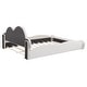 preview thumbnail 11 of 28, Upholstered Queen Size Platform Bed - Cloud-Shaped Headboard, Footboard, and Pocket