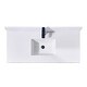 preview thumbnail 25 of 34, Altair Caorle Bathroom Vanity Countertop in Snow White Finish Without Cabinet