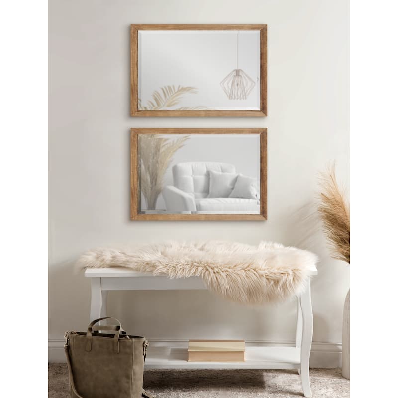 Kate and Laurel Hogan Wood Framed Wall Mirror