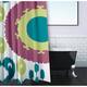 71 x 74-inch Boho Geometric Print Shower Curtain