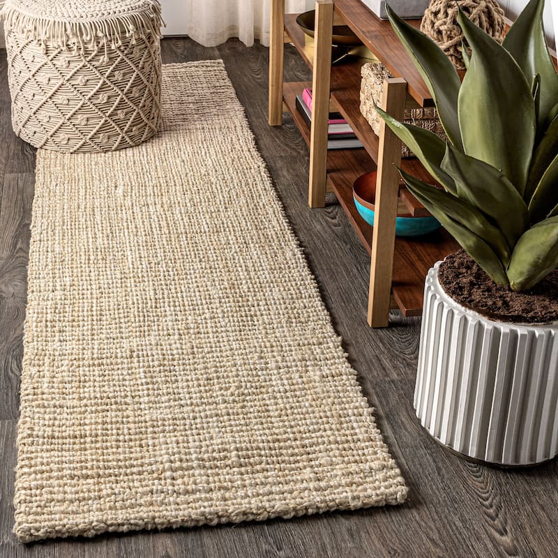 JONATHAN Y Pata Hand Woven Chunky Jute Area Rug