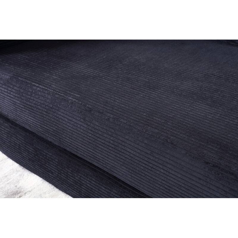 77.90" Corduroy Foldable Double Bed Sofa Bed
