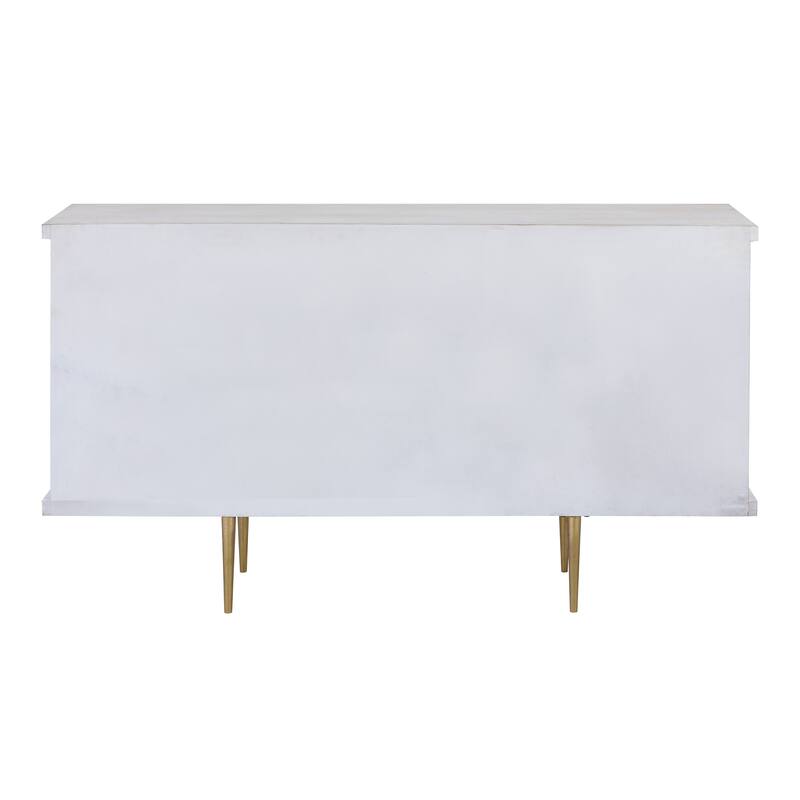 Elk Home Brendle Whitewash Wood 61.5 Inch Wide Credenza