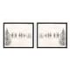 preview thumbnail 7 of 5, 'Monoscape V-II' 2 Piece Canvas Wall Art Set by Karen Biery