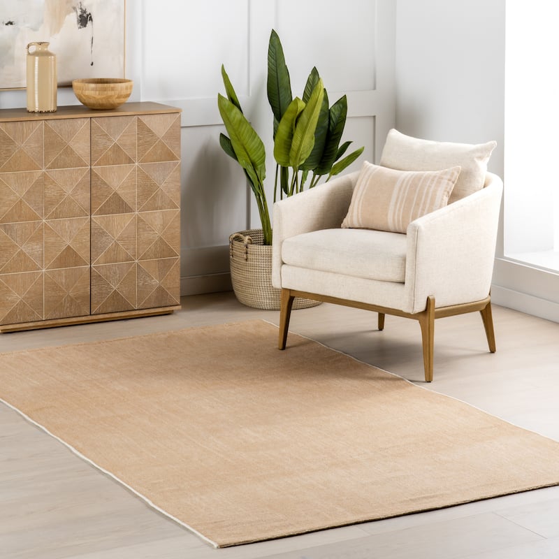 Nuloom Salima Solid Indoor/Outdoor Area Rug - 7'6" x 9'6" - Brown