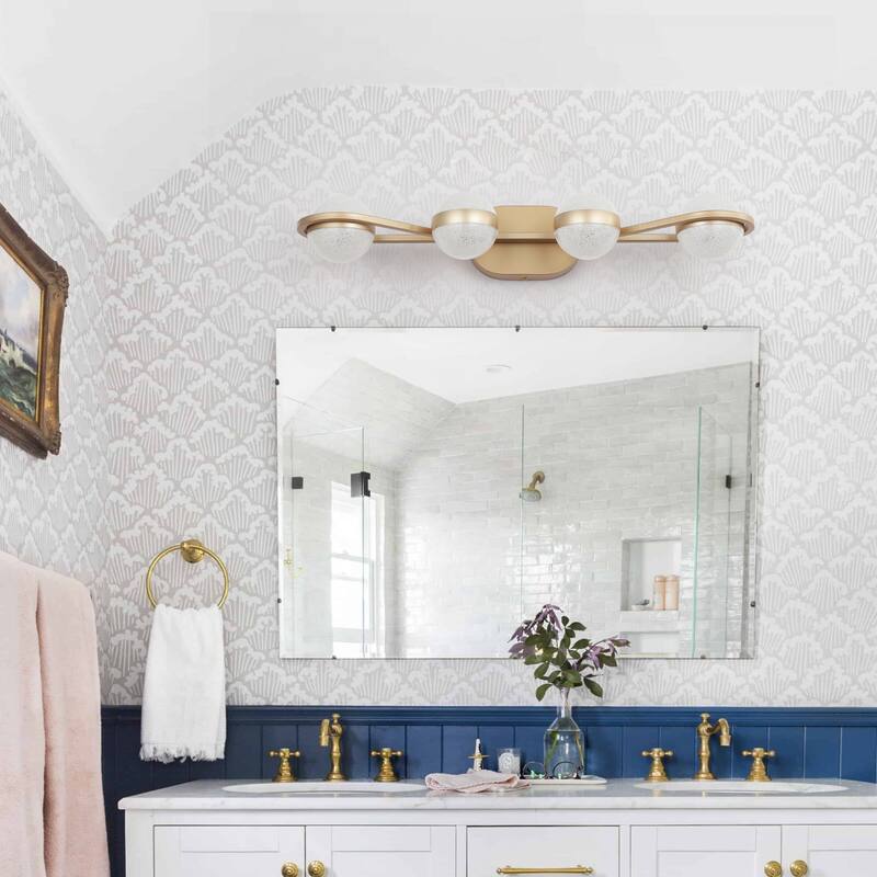 Bathroom Modern Vanity Lights With 4 LED Bulbs