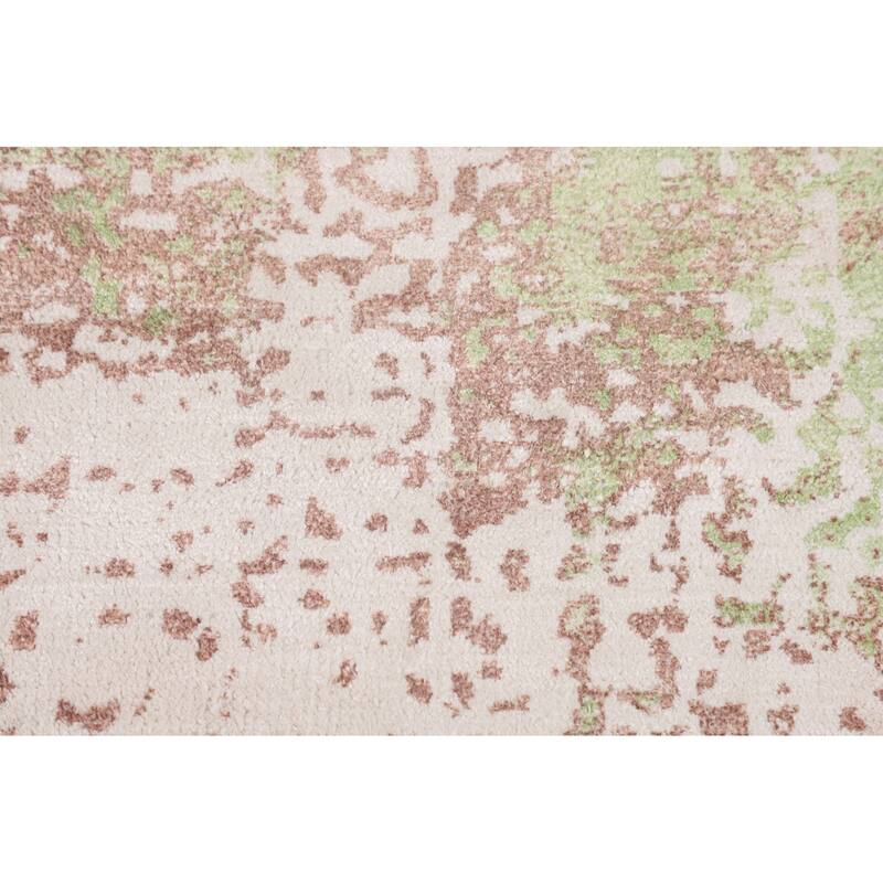 Multicolor Abstract Foyer Rug Hand-Knotted Accent Wool Carpet - 2'6"x 4'10"