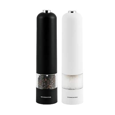 Ovente Electric Sea Salt & Pepper Grinder Set, Pack of 2