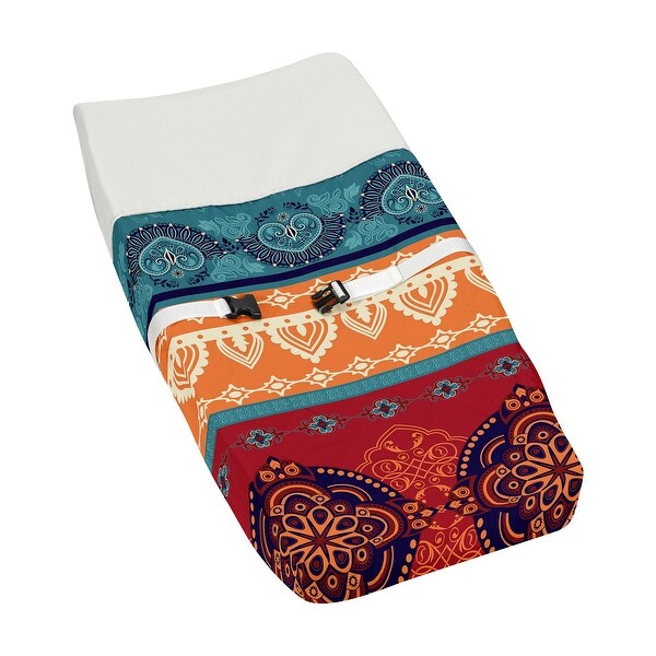 orange changing pad cover