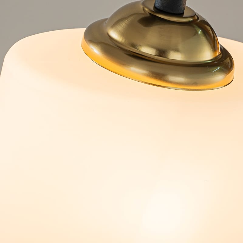 3-Light Modern Elegant Brass And Black Bathrooom Vanity Light with Round/Square Milk White Glass Shades