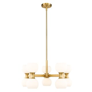 Artemis by Z-Lite 10 Light Chandelier in Modern Gold