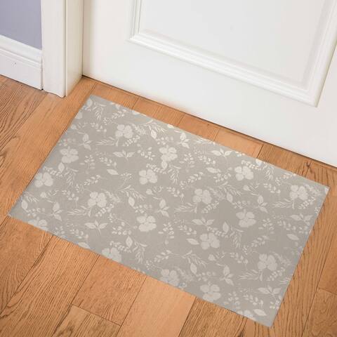 TRANSPARENT FLOWER Indoor Floor Mat By Kavka Designs