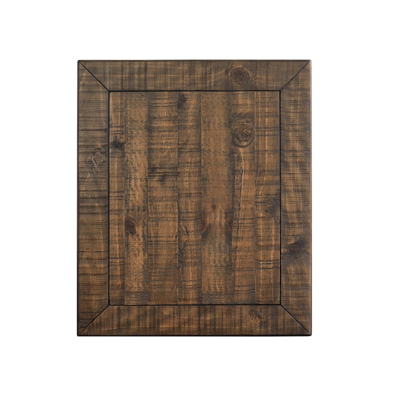 Magnussen Home Smithton Homestead Brown Rectangular End Table - 22''W x 26''D x 25''H