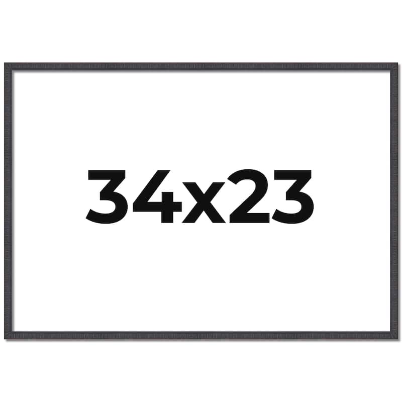 34x23 Frame Brown Solid Wood Picture Frame - Complete Modern Photo