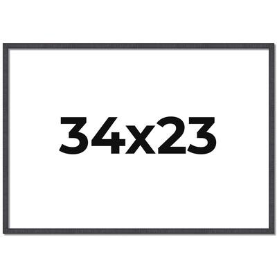 34x23 Frame Brown Solid Wood Picture Frame - Complete Modern Photo