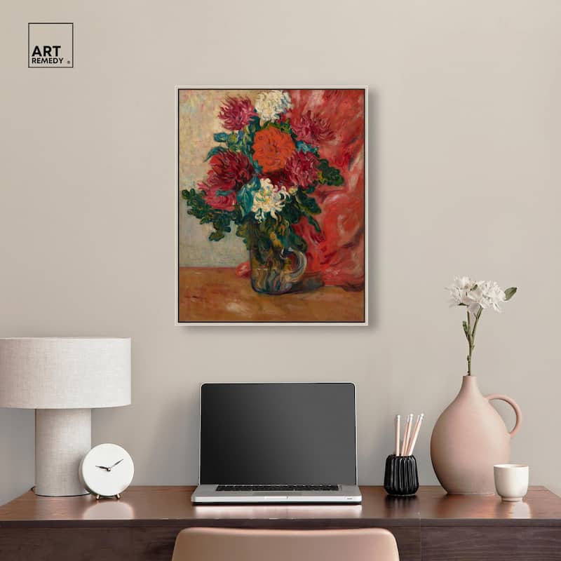 Valtat Dahlias Canvas by Art Remedy