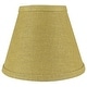 preview thumbnail 62 of 88, Hardback Faux Silk Conical Lamp Shade, 5 inch Top, 9 inch Bottom, 7 inch Slant Single - Mustard Yellow Burlap