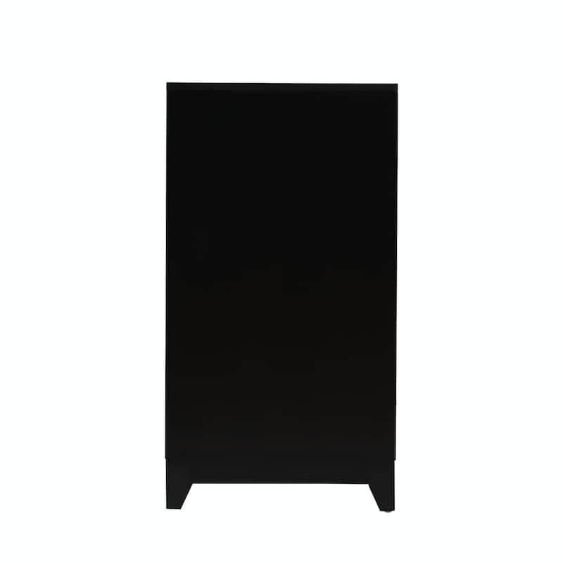 Modern Entertainment Center Media Console Cabinet with 2 Spacious Storage Spaces